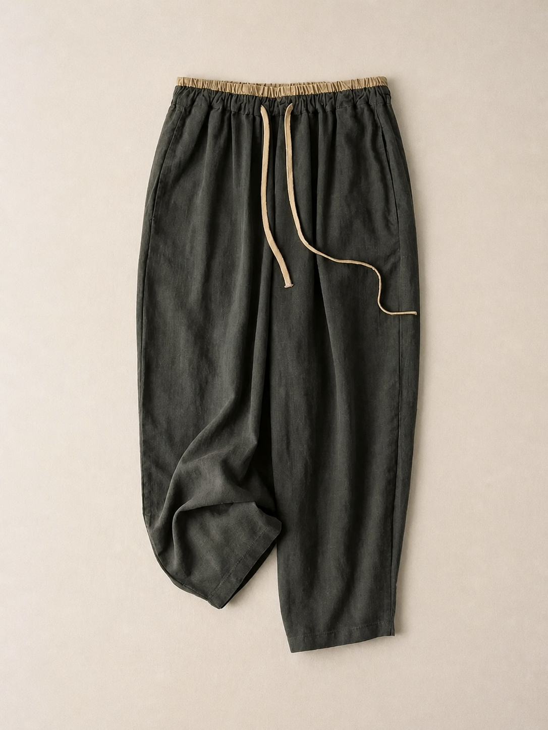 Wide-Leg Linen Trousers