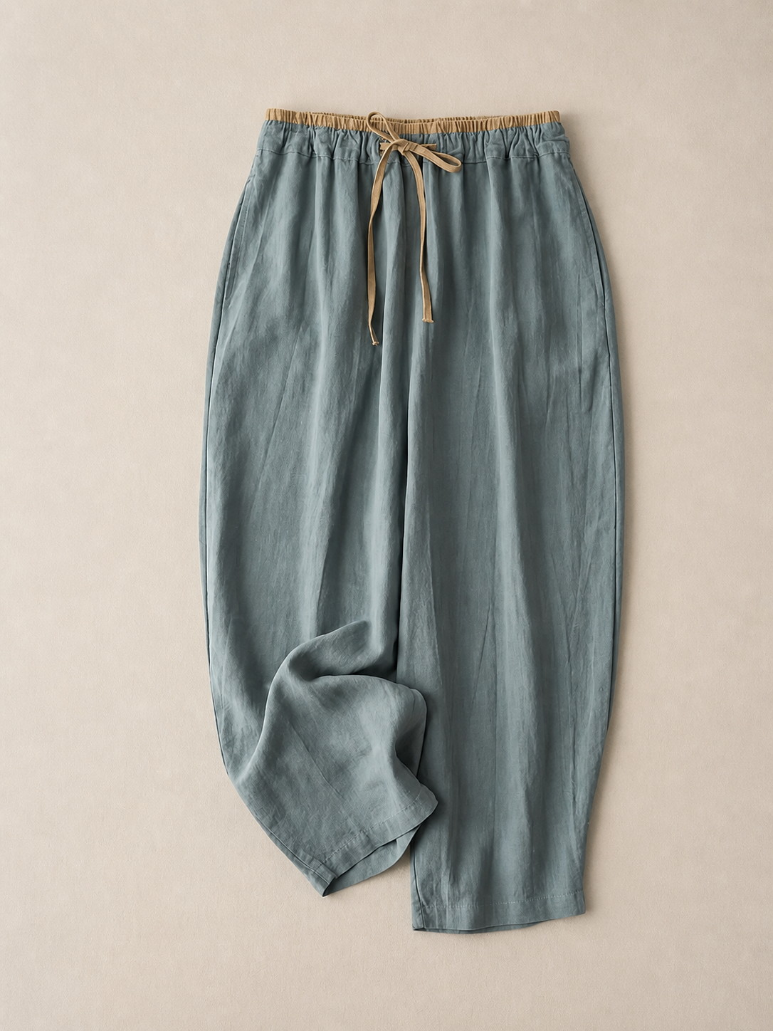 Wide-Leg Linen Trousers