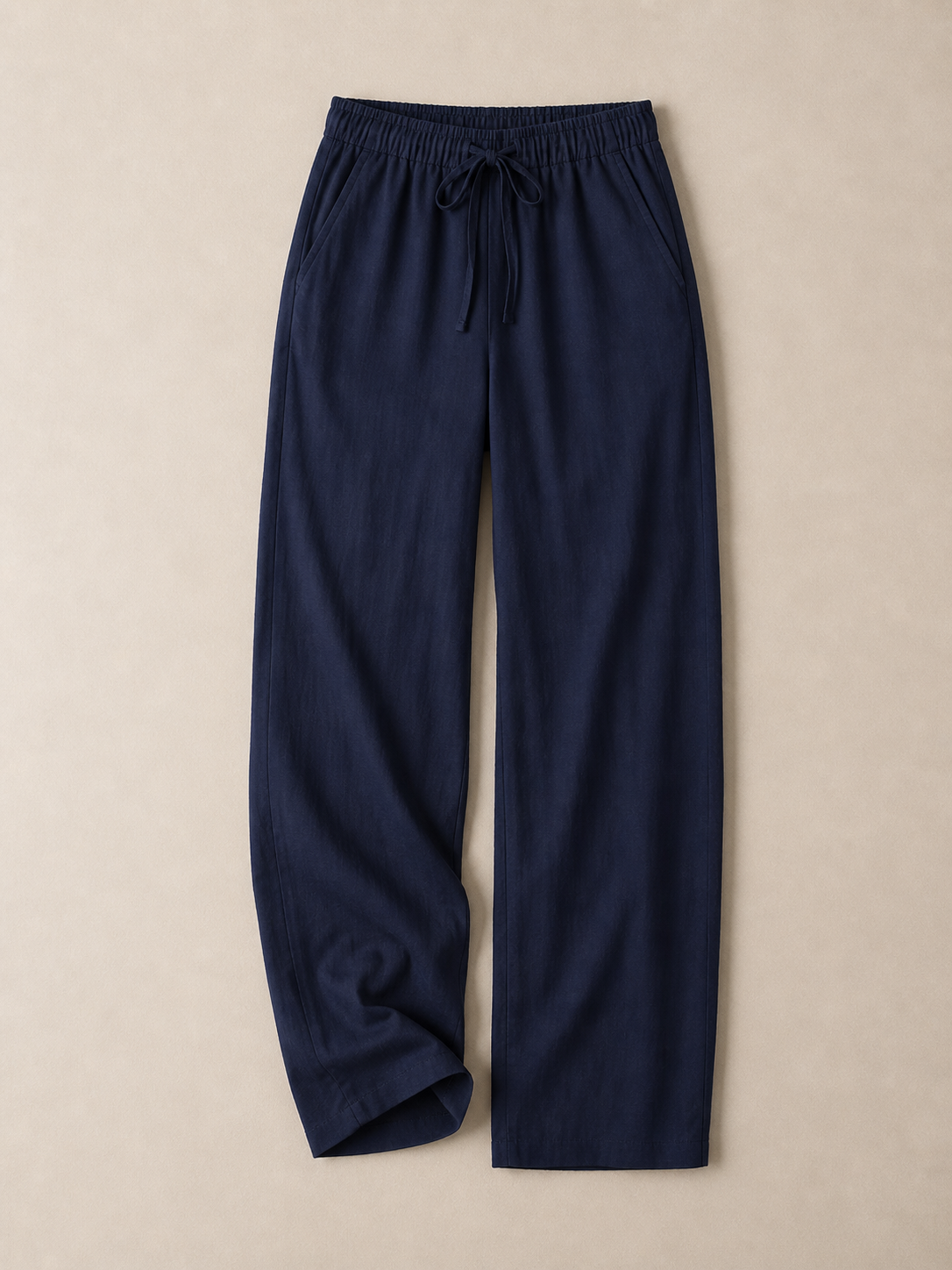 Linen Drawstring Trousers