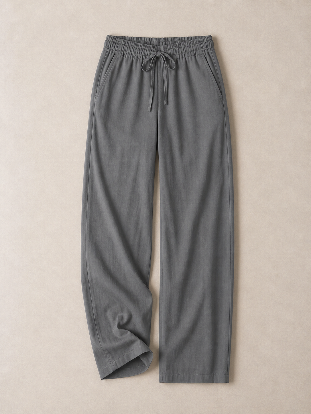 Linen Drawstring Trousers