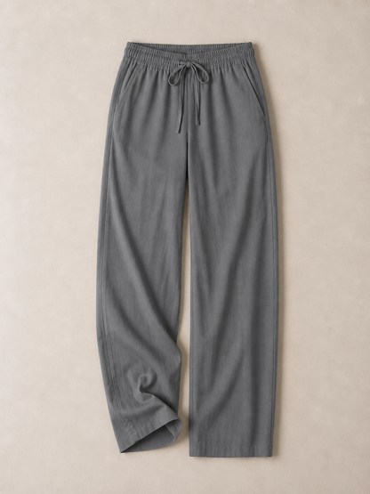 Linen Drawstring Trousers