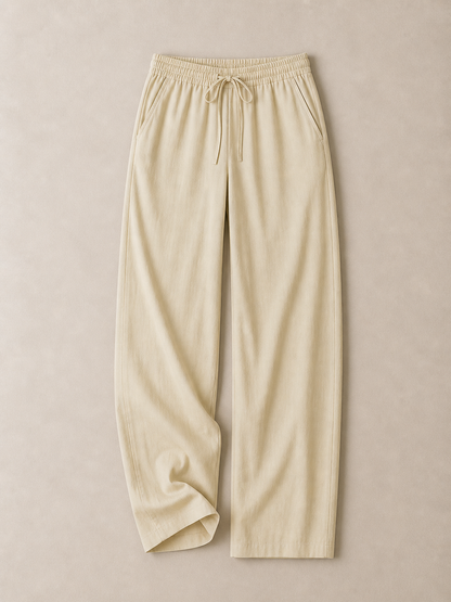 Linen Drawstring Trousers