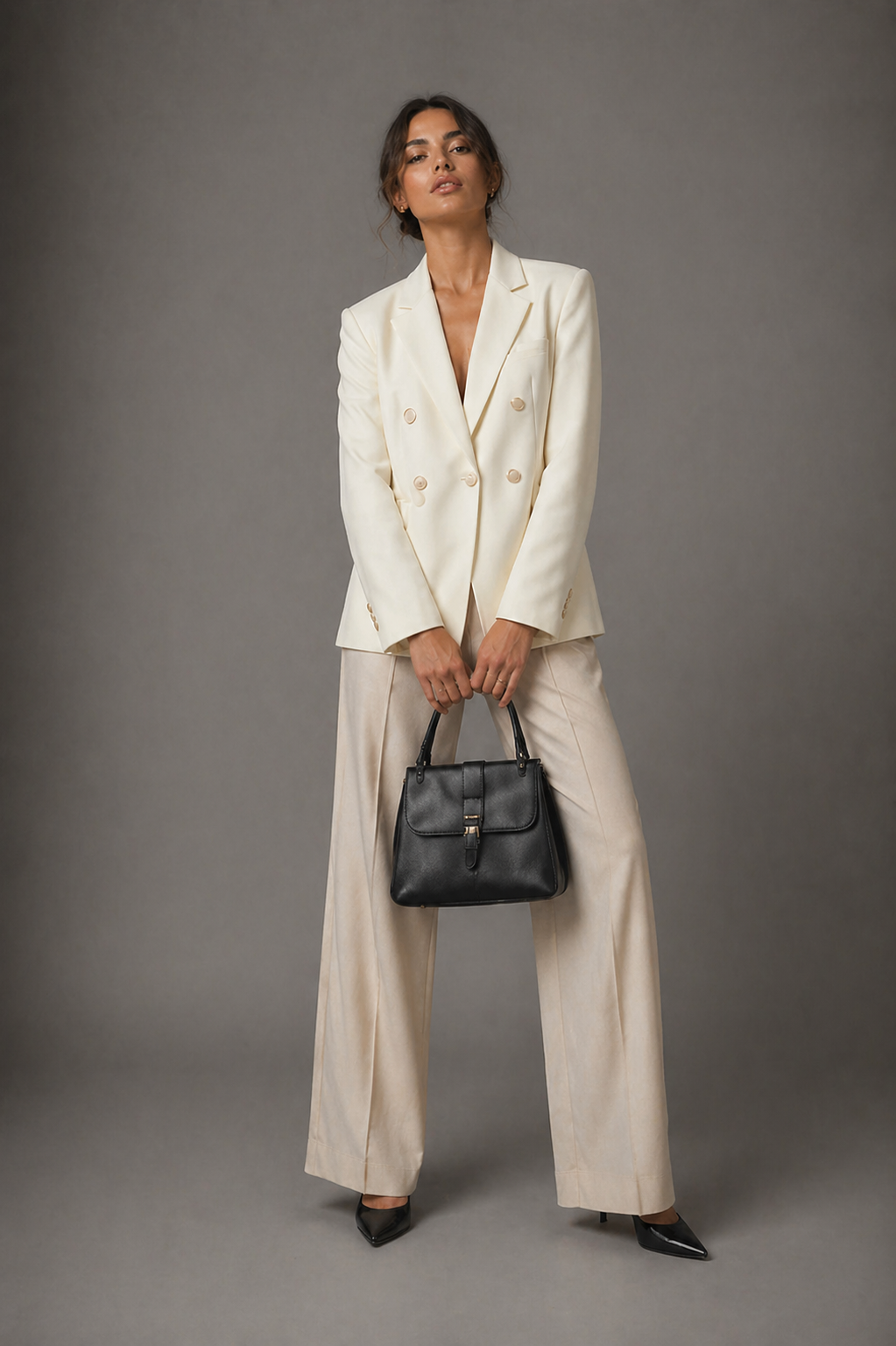 Double-Breasted Blazer Céleste
