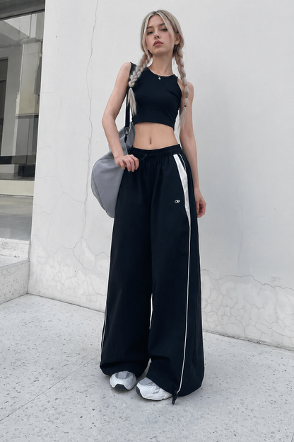 High-Waist Baggy Trousers