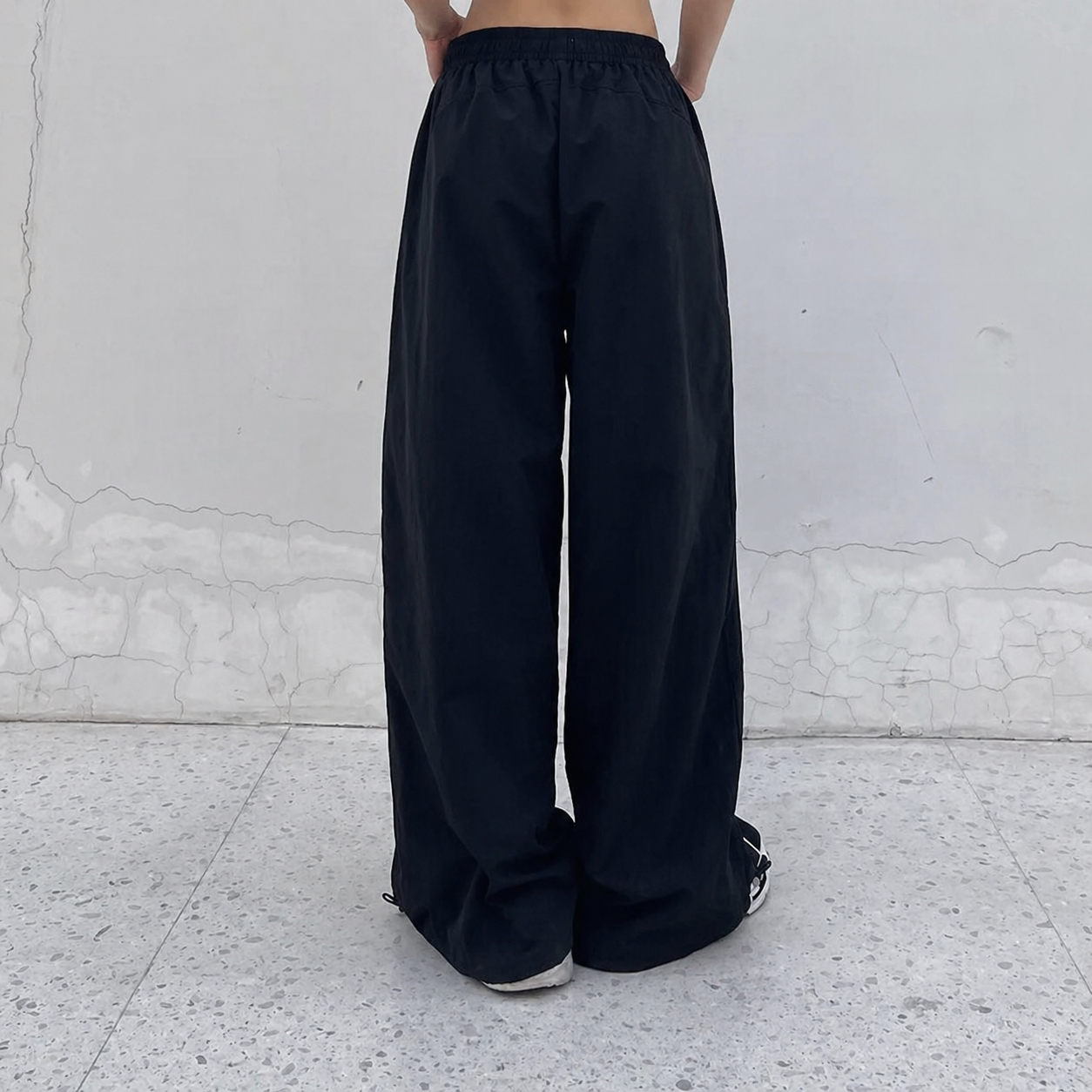 High-Waist Baggy Trousers