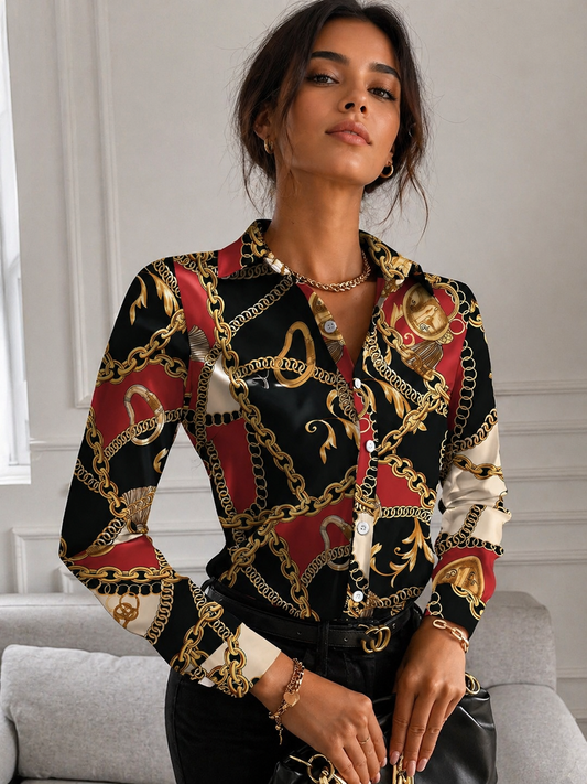 Printed Collared Shirt