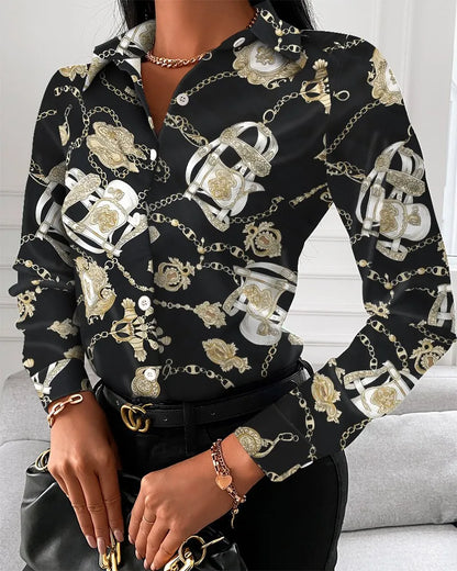 Printed Collared Shirt
