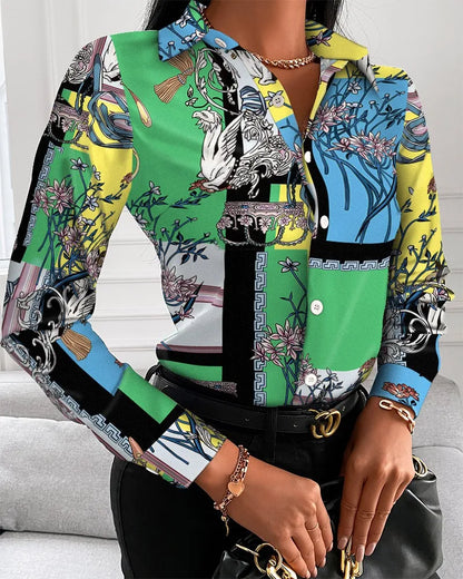 Printed Collared Shirt