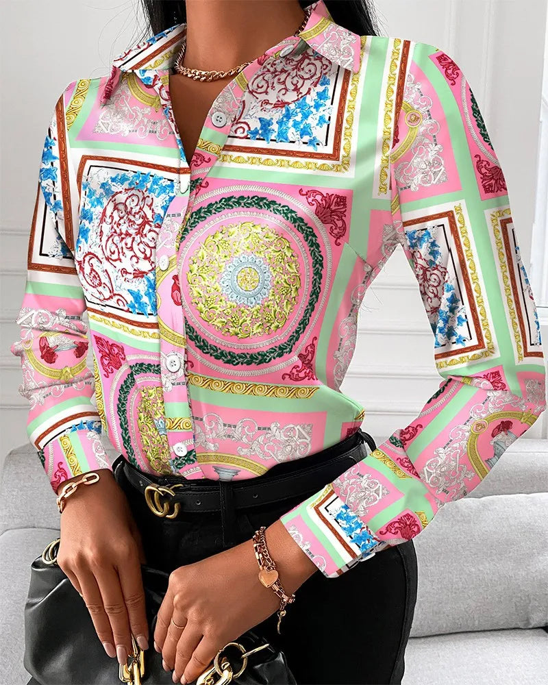 Printed Collared Shirt