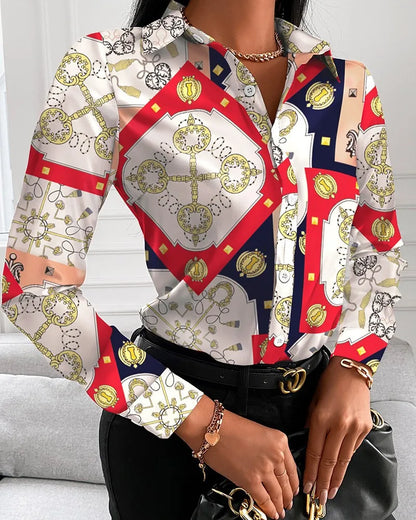 Printed Collared Shirt