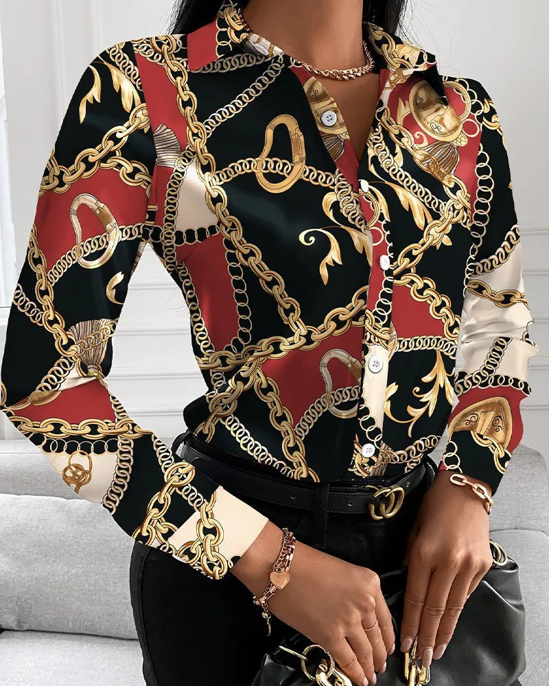 Printed Collared Shirt