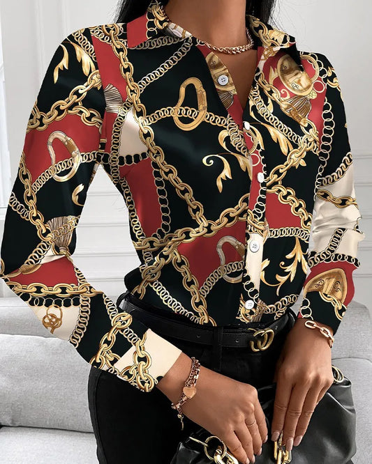 Printed Collared Shirt